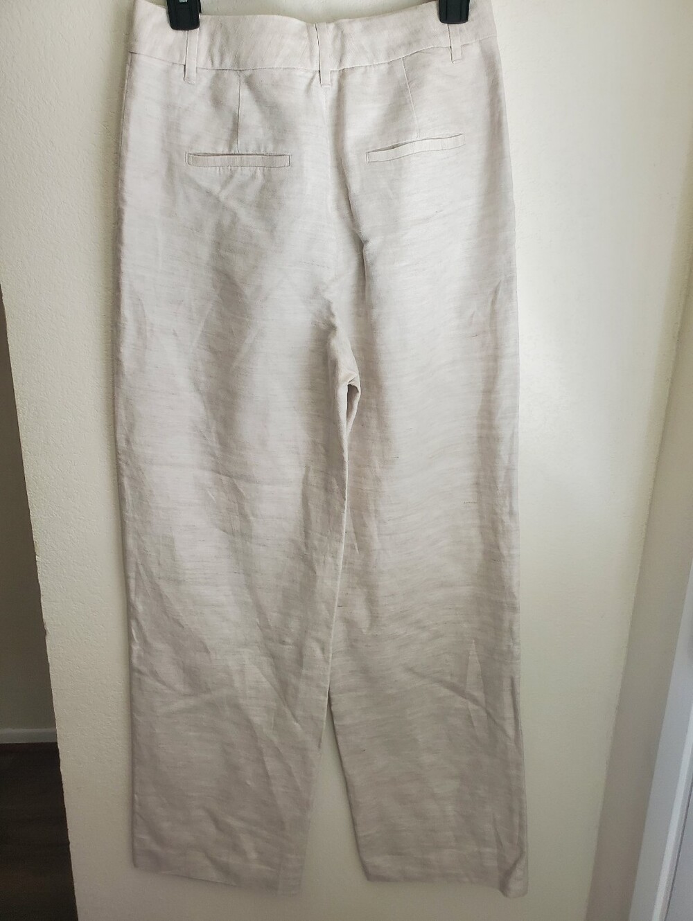 Aritzia The Effortless Pant CruiseLinen in Natural Ecru Sz 6 NWOT - Picture 8 of 16